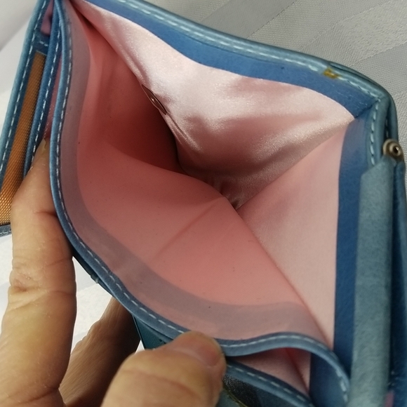 EL POTRO CARD CASE / COIN WALLET IN BLUE - Picture 8 of 8